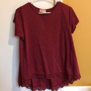 Cute top with Lace detailing!